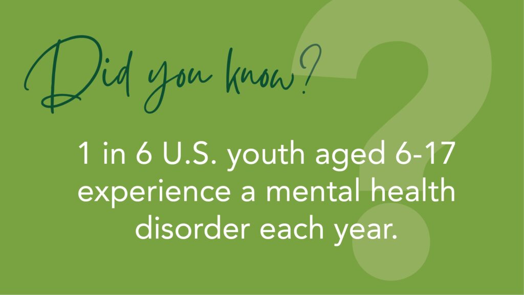 mental health 1 in 6 youth